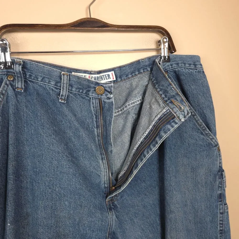Bailey's PT Relaxed Fit Carpenter Medium Wash Denim Jeans Size 44x32